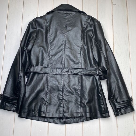 NWT Armani Exchange Leather Trench - Picture 11 of 15